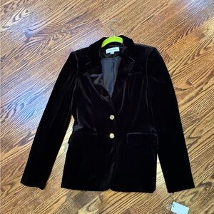 Calvin Klein 2 button Black Velvet Blazer